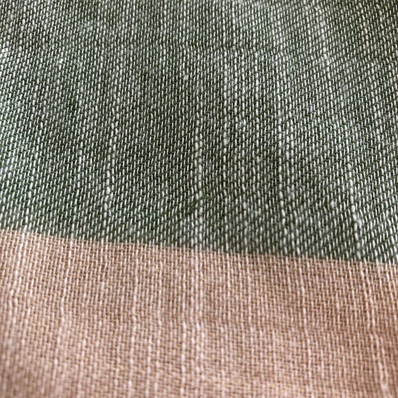 NWT Ann Taylor Colourblock Cotton Scarf - Blue/Green/Pink/Orange/Tan - Picture 5 of 10